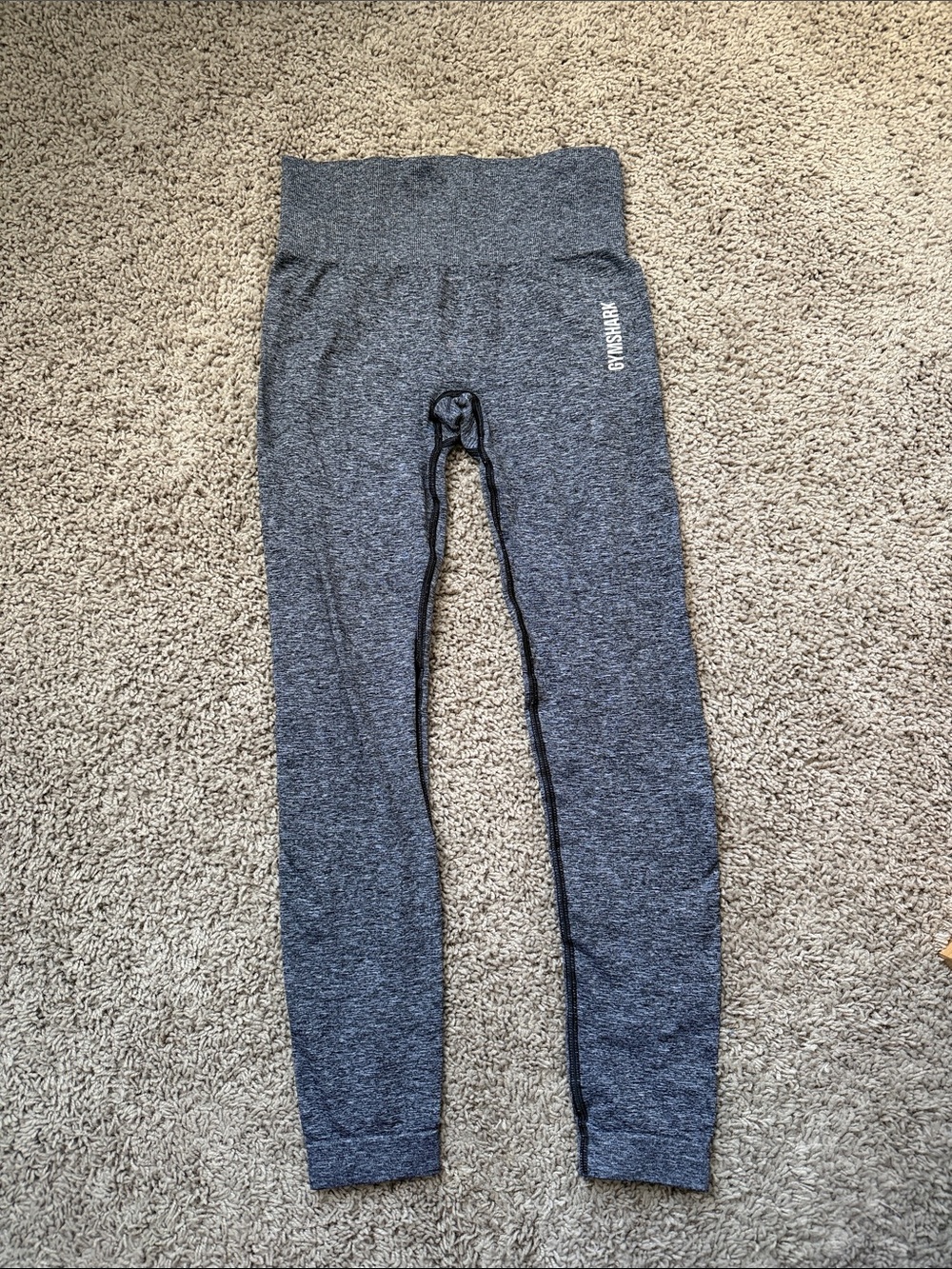 Gymshark Kids' Charcoal High-Waist Leggings